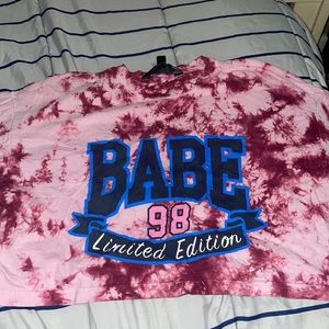 Graphic tee crop top